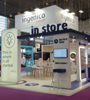 Ingenico : le stand Paris Retail Week 2018