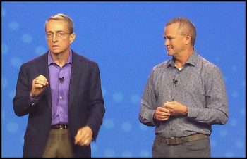 Pat Gelsinger, CEO de VMware et Jeff Clark, vice-président Opérations et Solutions chez Dell