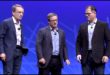 De droite à gauche: Michael Dell, CEO de Dell Technologies; Pat Gelsinger, CEO de VMware et Robert Mee, CEO de Pivotal.
