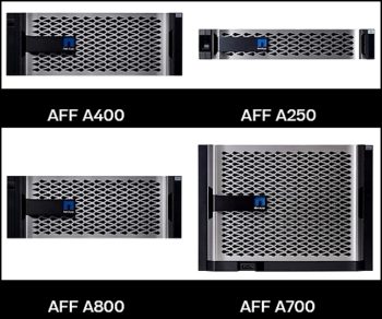 Même l’entrée de gamme, avec le nouveau AFF A250, accélère en NVMe à très haute vitesse.