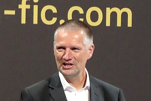 Guillaume Poupard, directeur de l’Anssi, lors de la session d’ouverture du Fic 2022