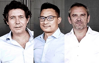 Les cofondateurs de Weytop: Loïc Poujol, Souchiam Sechao et Vincent Sécher