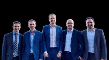 Les cofondateurs de SpringFive: Nabil Zeghache, Yannick Tisserand, Nicolas Palitzyne, Mathieu Gaudenzi et Arnaud Bellamy