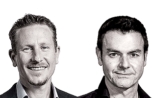 Peter Bauer (CEO) et Neil Murray, cofondateurs de Mimecast