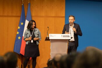 Baromètre Acsel 2026 spécial « Croissance & IA »: Cyril Grira (Oracle France) et Nadia Patel (OpinionWay)