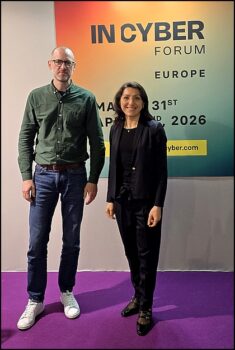 Rémi Enjolras, responsable cybersécurité & data France chez Splunk et Fanny Doukhan, directrice générale France chez Splunk.