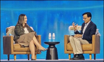 Daniela Amodei, confondatrice et présidente d’Anthropic et Sridhar Ramaswamy, CEO de Snowflake.
