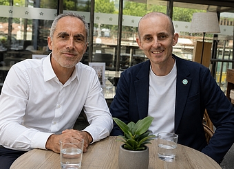 Nicolas Warnier et Sylvain Goze, respectivement directeur exécutif des ventes EMEA et ingénieur système/Sécurité de l'IA chez Cato Networks