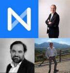 Netalis: photo de 3 sur 4 repreneurs : Xavier Niel (NJJ Capital), Julien Santina (Sipartech), Jean-Luc Balfroid (NETR).
